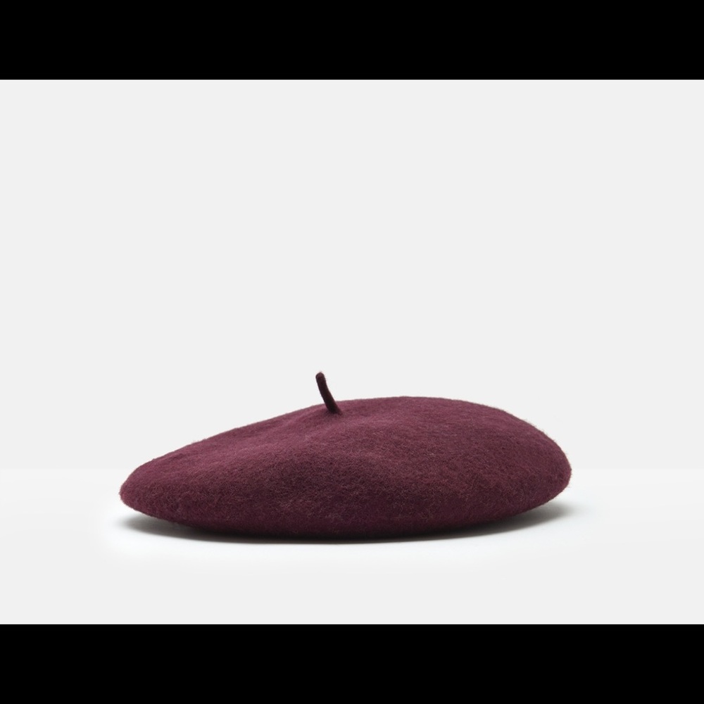 Wool Beret - Joules , Plum